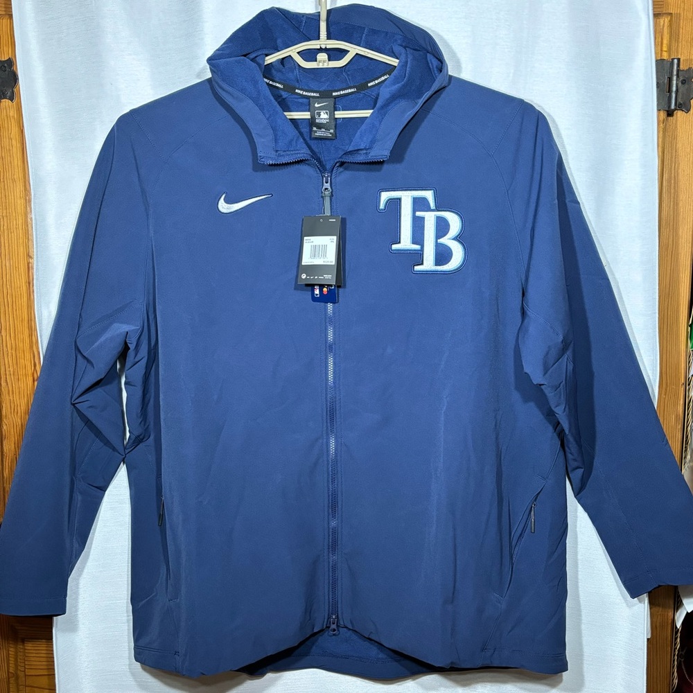 Men's Tampa Bay Rays Nike MLB Performance Therma lined Full-Zip Hoodie 3XL NWT